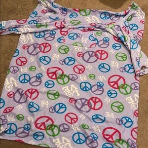Peace Sign Snuggie one size